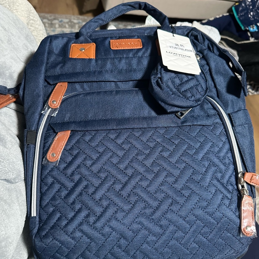 Navy Blue Diaper Backpack
